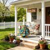 Decorative Goose Outfit Dress with Soccer Theme Pattern for Outdoor or Indoor Porch Garden Statue Display Suitable for Standard Size Goose Figures