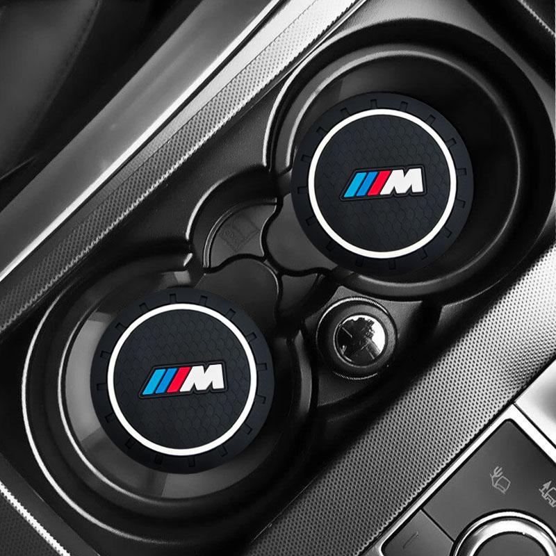 Auto Becheruntersetzer Rutschfest Flaschenhalter Untersetzer Für BMW M E34 E36 E60 E90 E46 E39 E70 F10 F20 F30 X5 X6 X1 M3 M5 M6 E71 F01