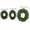 Green Leaves Christmas Wreath Ordinary Leaf Door Hanging Christmas Wreath  Home Decoration