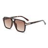 3483 Fashion Pilot Sunglasses for Men Women, Retro Stylish Double Bridge Sun Glasses, Vintage Personalized Square Shades 603382