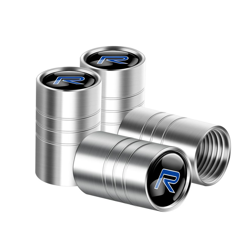 4pcs Metal Wheel Tire Valve Air Stem Cap Covers For Volvo R design xc60 v60 s60 v40 v50 s40 s80 c30 xc40 xc70