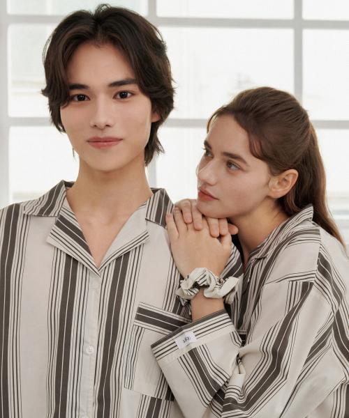 [OFF HOUR OBJET] Tyria Hyssop Long Sleeve Pajama Set [2SET] [Shipped from Korea] 100% Authentic M M