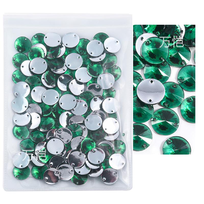 

Дрель-сверло для ручного шва с двойным отверстием и плоским дном из смолы, с позолоченным нижним наконечником, плоская пряжка, аксессуары для одежды своими руками, круглый камень для ручного шва 22mm 20pcs