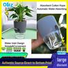 A7 Indoor Transparent Self-Watering Double-Layer Flower Pot.