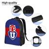 Club Universidad De Chile Copa Chile Backpack Cool Student Work Daypack Soccer Laptop Computer Shoulder Bag Lightweight