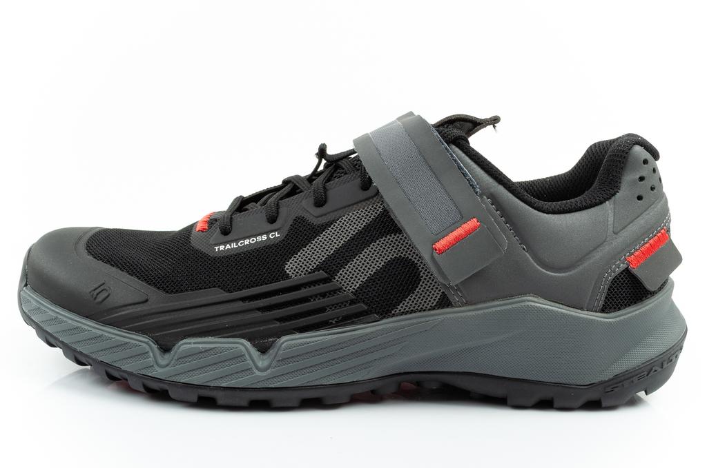Adidas 5.10 Trailcross Clip-In Mtb-Shoe Core Black/Grey Three/Red [HP9931] Size 40.5