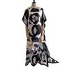 Summer Loose Long Dress Simple Long Style Beautiful Brocade Sunscreen Temperament Silk Scarf Beach Vacation Style Travel Shawl