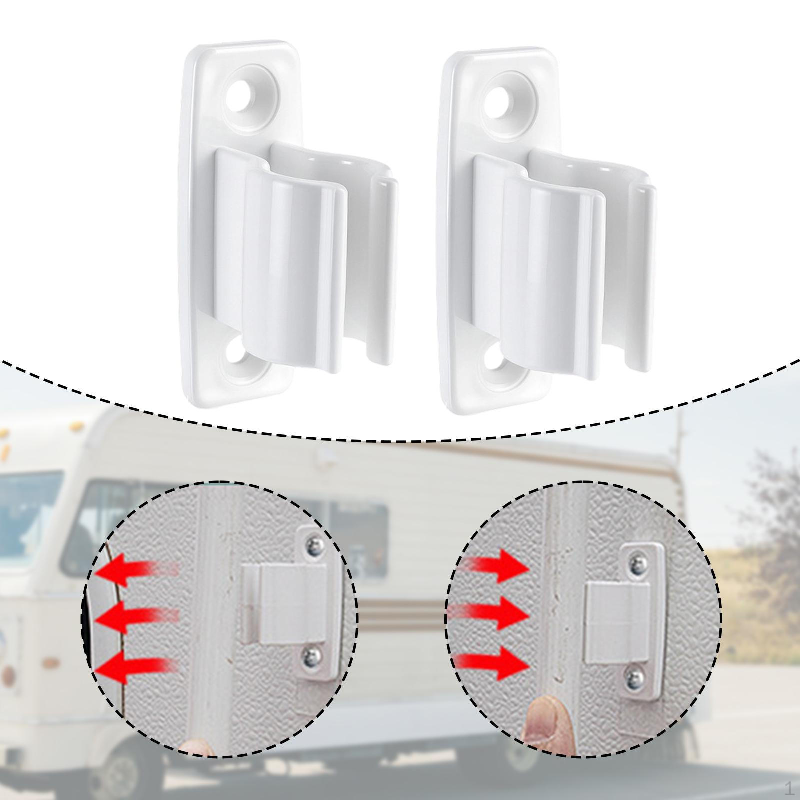 

2 Pieces RV Awning Crank Handle Brackets Clips Clamps Easy to Install Replace Storage