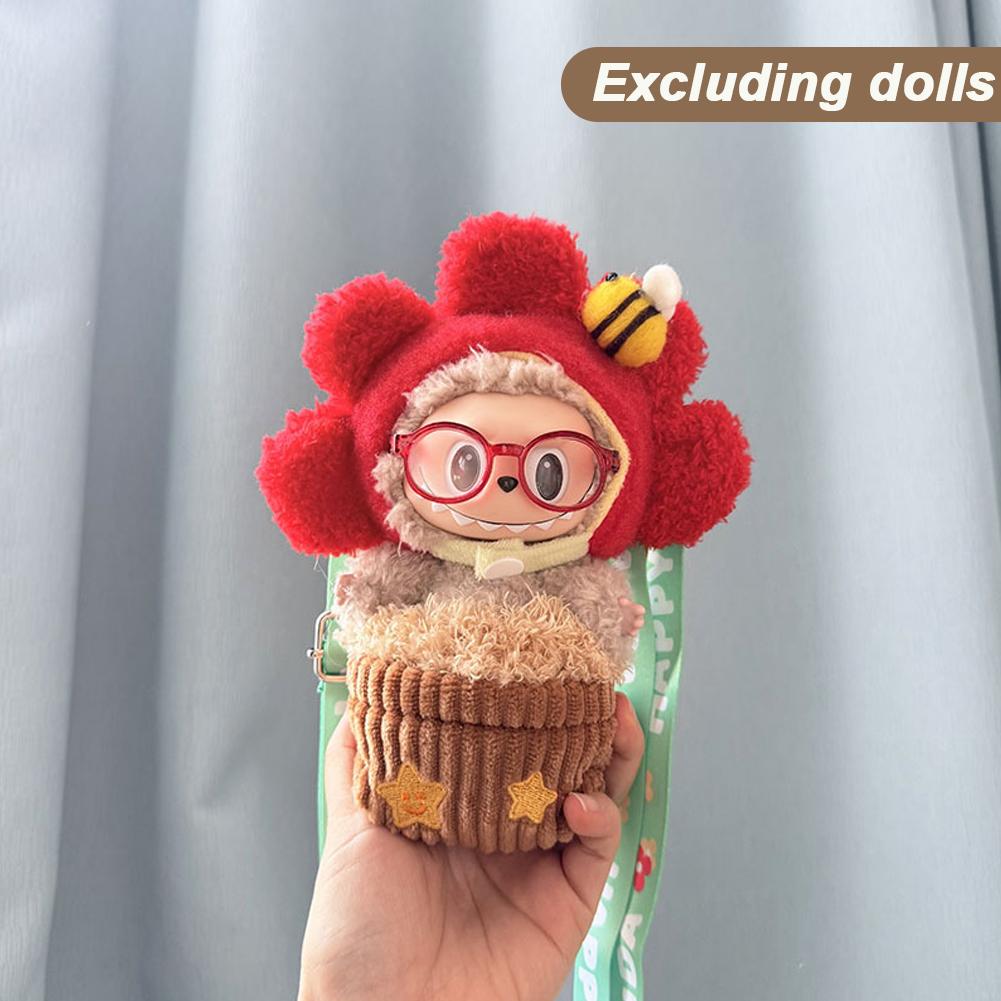 For Labubu Doll Clothes Fashion Clothes Doll Potting Clothes Color Match Bags Dolls Accessories Cute Decoration Little Clothes