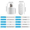 AC110-240V Intelligent Remote Control Lamp Head Radar Induction Delay Switch Controller Living Room Bedroom E27 Bulb Lamp Holder