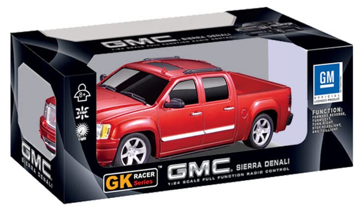 Doyusha GMC Sierra Denali Red Electric Radio Control 614337 2.4GHz 1/24