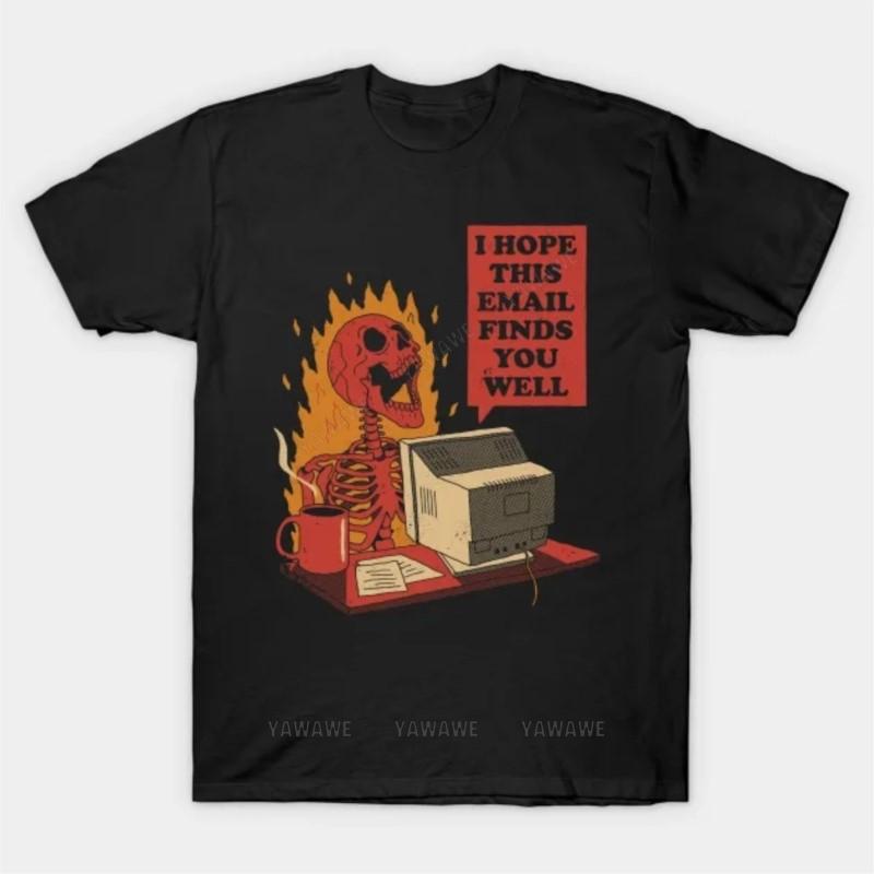 

Brand fashion tshirt Summer Tee shirt For Men You Got Mail T Shirt unisex casual short sleeve funny print tops beach tshirts S