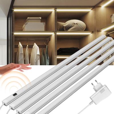 5 PCs Smart Led Küche Licht Serie Verbindung LED Bar Lichter Hand Sweep Nacht Lampe Schrank Schrank Schlafzimmer Schlafzimmer bewegungs Sensor Beleuchtung Mit EU Stecker