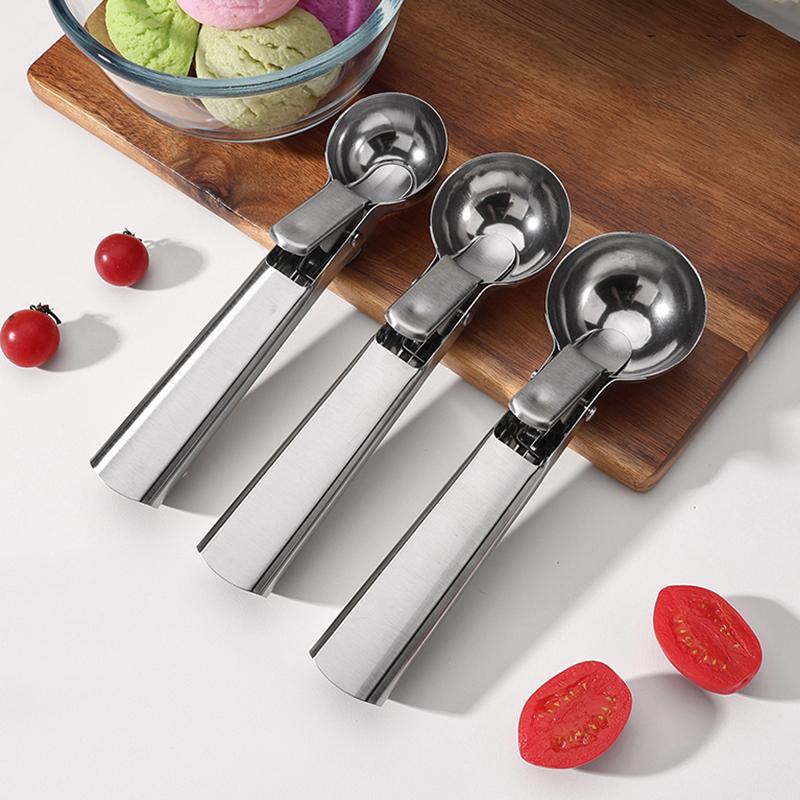 Stainless Steel Ice Cream Scoop And Scooping Tool, Multi-Functional Ice Cream Scoop And Scooping Tool, Ice Cream And Fruit Scoop