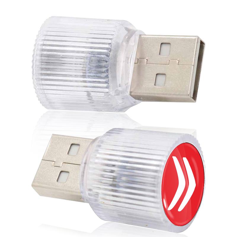 Car USB LED Portable Light Plug Play Ambient Light Decorative Atmosphere Lamps For Citroen C1 C2 C3 C4 C5 C6 C8 C4L DS3 DS4 DS5LS DS6 Accessories