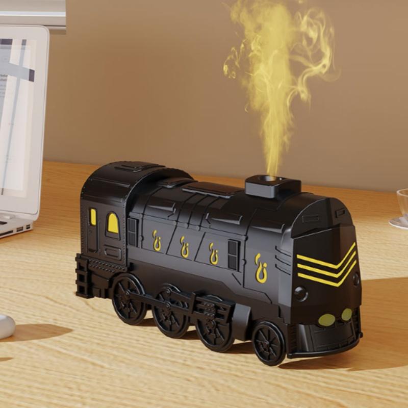 

Train Shape Aromatherapy Diffuser Desktop Essential Oils Difusor Wireless Remote Control Ultrasonic Air Humidifier with Led Lamp чёрный