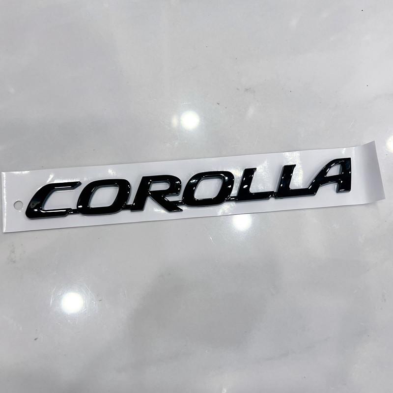 3D Raised ABS Trunk Badge Emblem Black/Silver/Chrome Custom Rear Logo Decal for Toyota Corolla (2007-2025) - Sticker accessories