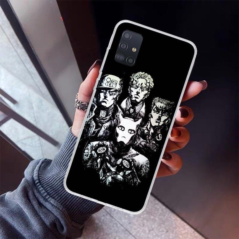 

JoJo Kira Yoshikage Killer Queen Phone Case For Samsung Galaxy A12 A52S A42 A32 A22 A51 A50 Note 20 Ultra 10 S10 Plus A71 A70 A3 Samsung A30S