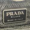 Prada Triangular Logo Handbag Black Women Used