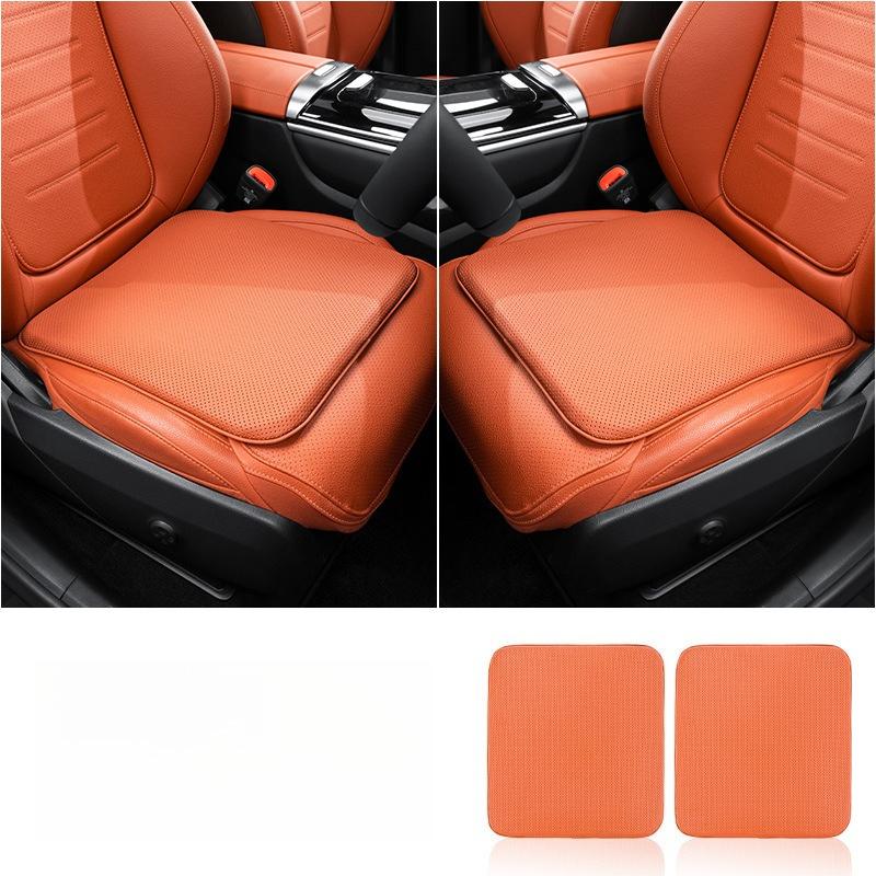 Universal Nappa Leather Car Seat Cushion Anti Slip Pad Breathable Ventilated Dirt Resistant Car Seat Cushion Seat Accessories