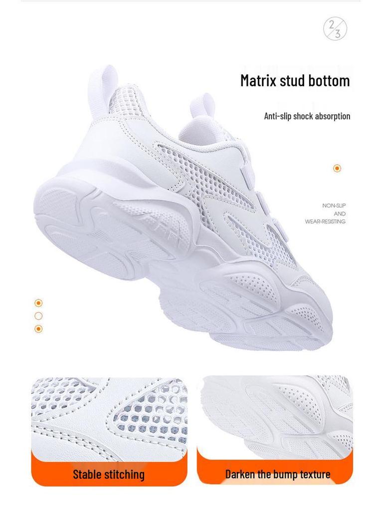 Lightweight Children's Non-Slip Mesh Running Shoes for Spring and Autumn