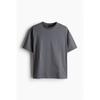 H M Loose FiT T sHirT Dark Grey