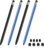 Touch Pen For Tablet Universal Pencil Capacitive Stylus Double Dual Silicone Head For iPad Android Smart Phone