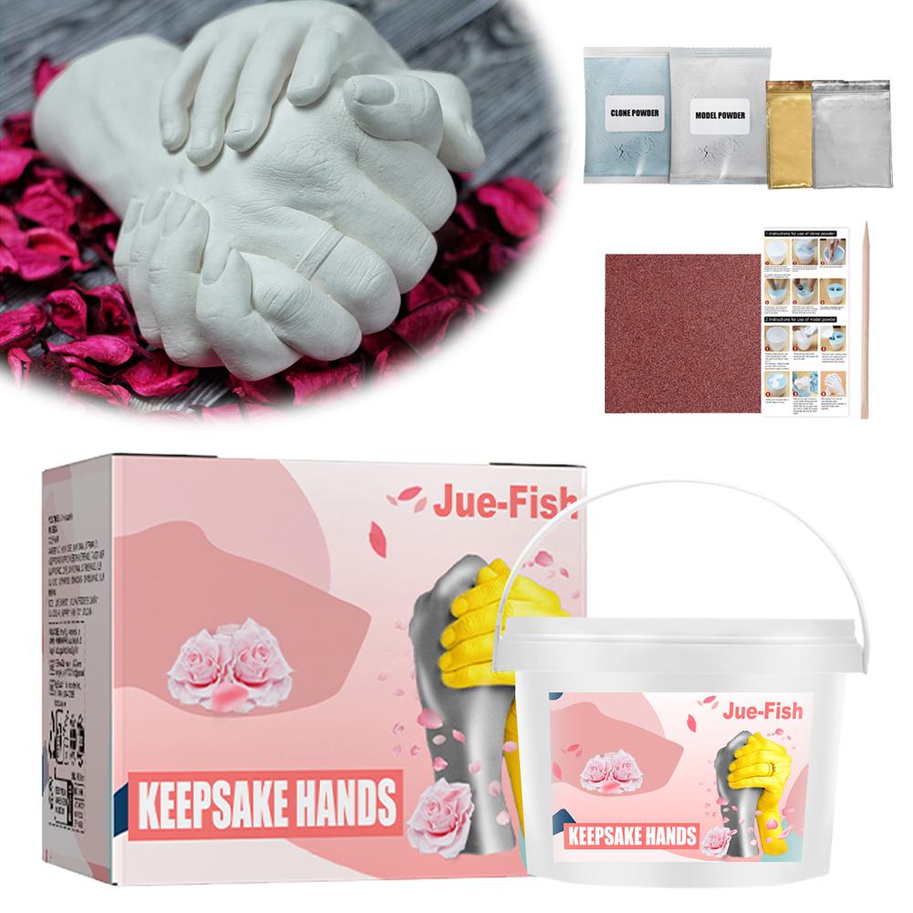 

Набор для слепка рук для пар или семьи, Набор для создания скульптуры-сувенира из гипса своими руками для нее, детей, Подарок на годовщину, День святого Валентина