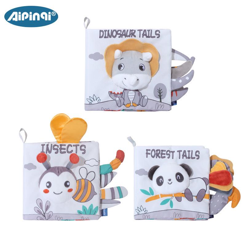 Nordic Style Baby Cloth Book: Tear-Resistant 3D Early Education Toy
