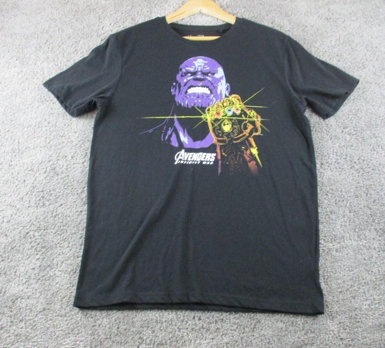 Thanos Avengers Infinity War T-Shirt Small Marvel ShortSleeve Round Neck Cotton S