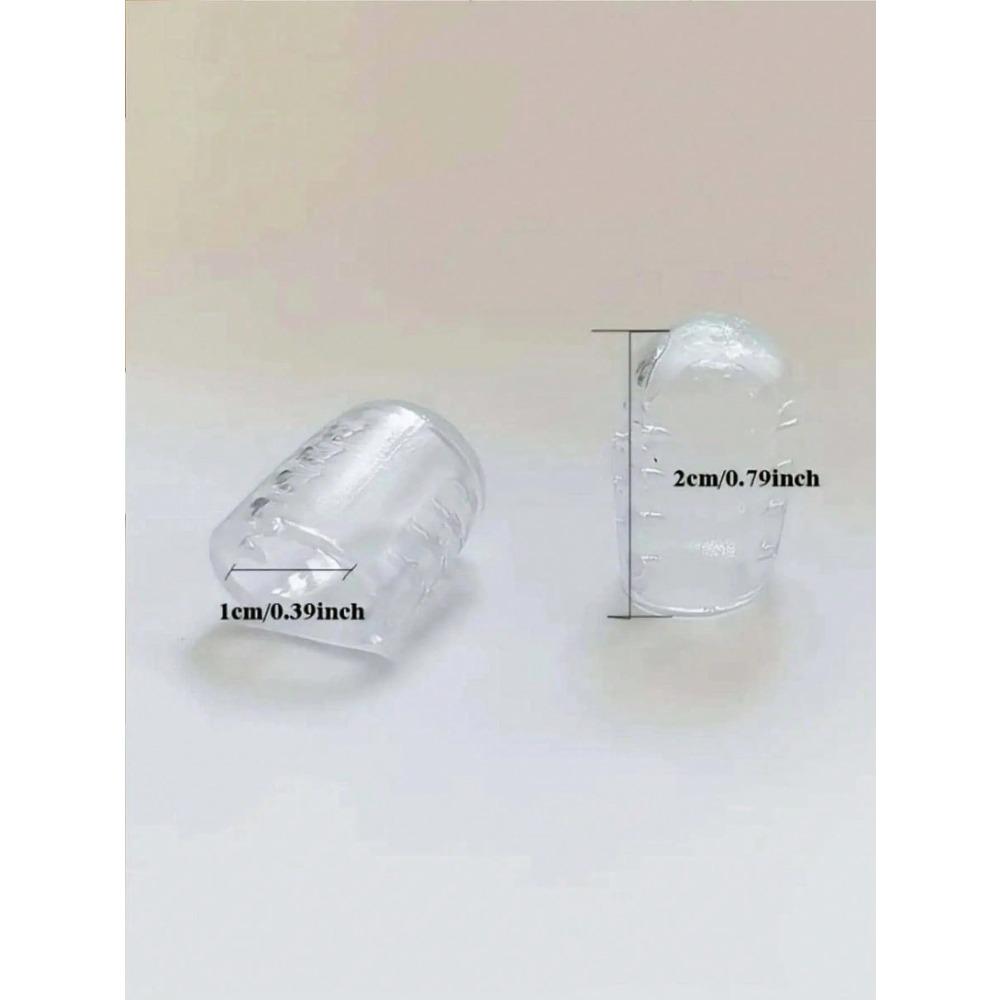 Gel Toe Protectors, Breathable Open Toe Sleeves Toe Tubes Toe Caps for Separating Toes and Preventing Friction