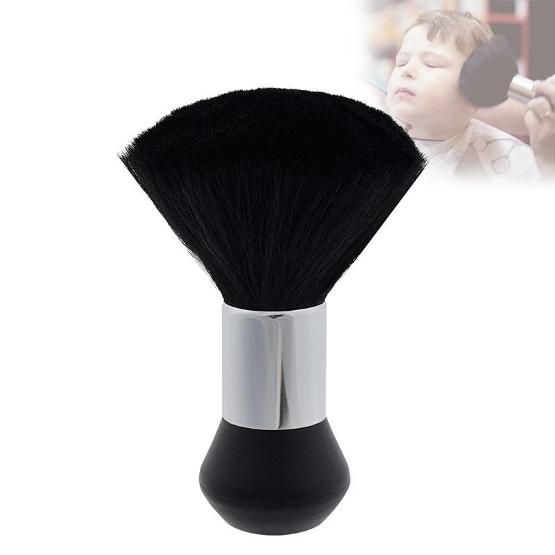 Soft Hair Brush Neck Face Duster Hairdressing Hair Cutting Broken Hair Cleaning Brush for Barber Salon Hairdressing Styling Tool