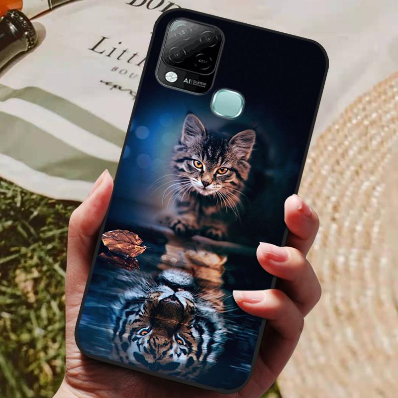 For Infinix Hot 10T Case Phone Cover Soft Silicone TPU Back Cases for Infinix Hot 10S NFC Case X689 Coques Hot10T  Hot10S Fundas
