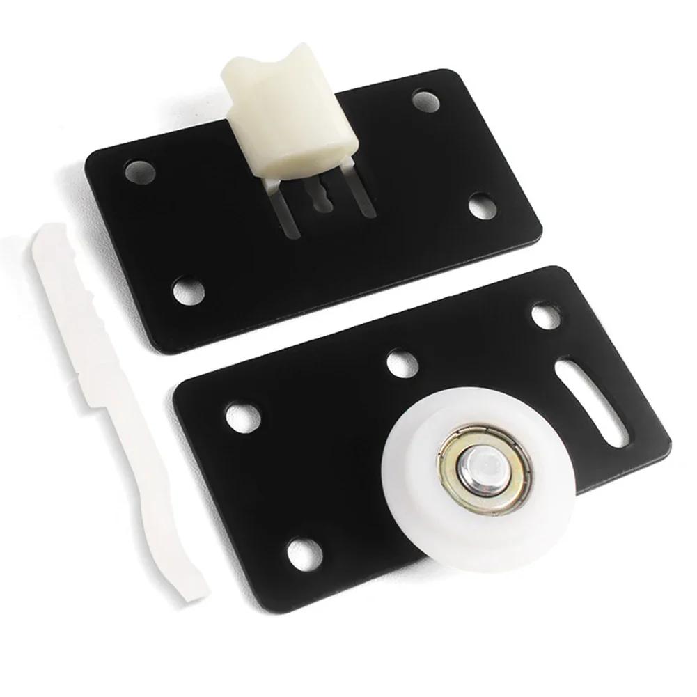 Door Rollers Sliding Door Wheel Cabinet Nylon Pulley Cupboard Caster Hanging Wheel Sliding Track For Wardrobe Furniture Hardware