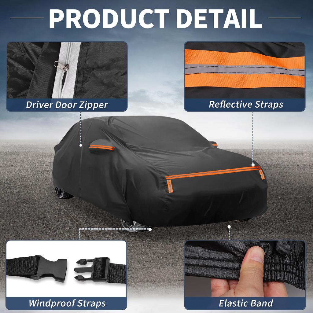 X AUTOHAUX Kicks Kicks Body Spunlace New Waterproof Fabric Fleece Paint Rainy Season Hail Windproof Side Nighttime Safety Sun Frost Protection [Nissan