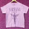 Nirvana Pink Einfarbiges In Utero Tour T-Shirt