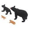 Bear Life Cycle Figure Cognitive Educational Decorative PVC Animal Life Cycle Figure for Teaching