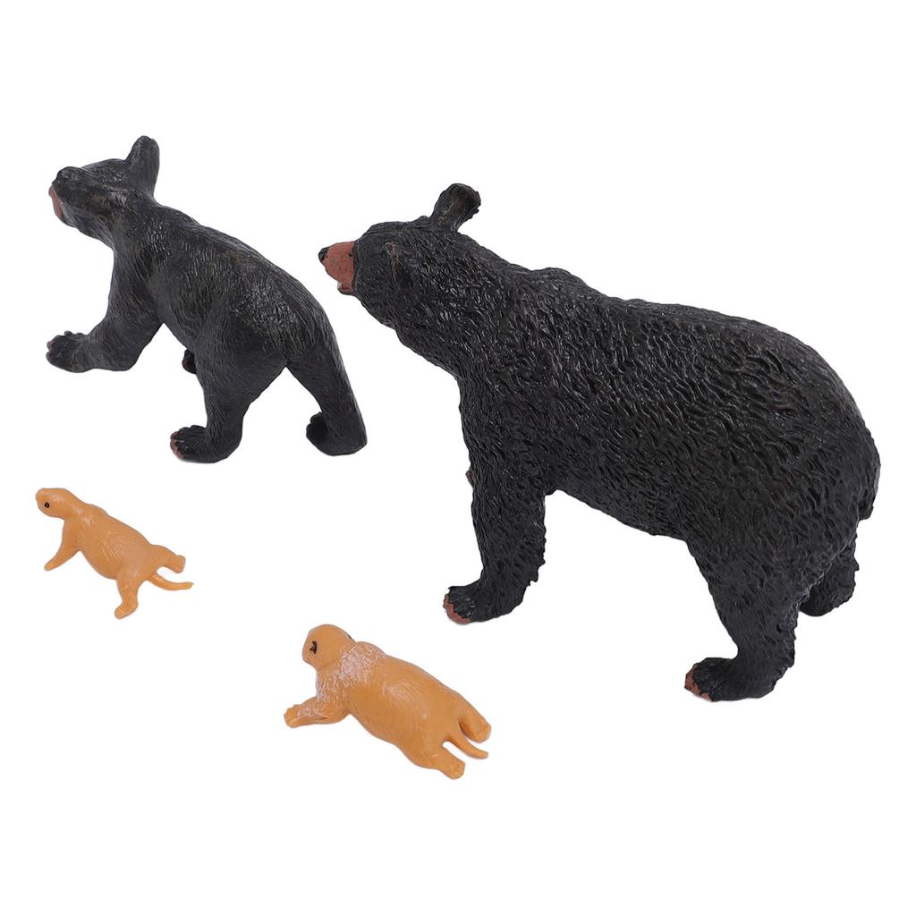 Bear Life Cycle Figure Cognitive Educational Decorative PVC Animal Life Cycle Figure for Teaching