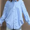 In Stock: 2026 Spring Fashionable Versatile Bud Sleeves Cotton Striped Shirt Top for Women