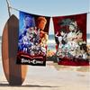 Anime B-Black Hot C-Clover Microfiber Printed Beach Towel Mountain Climbing Yoga Beach Swimming Running Absorbent Soft Towel
