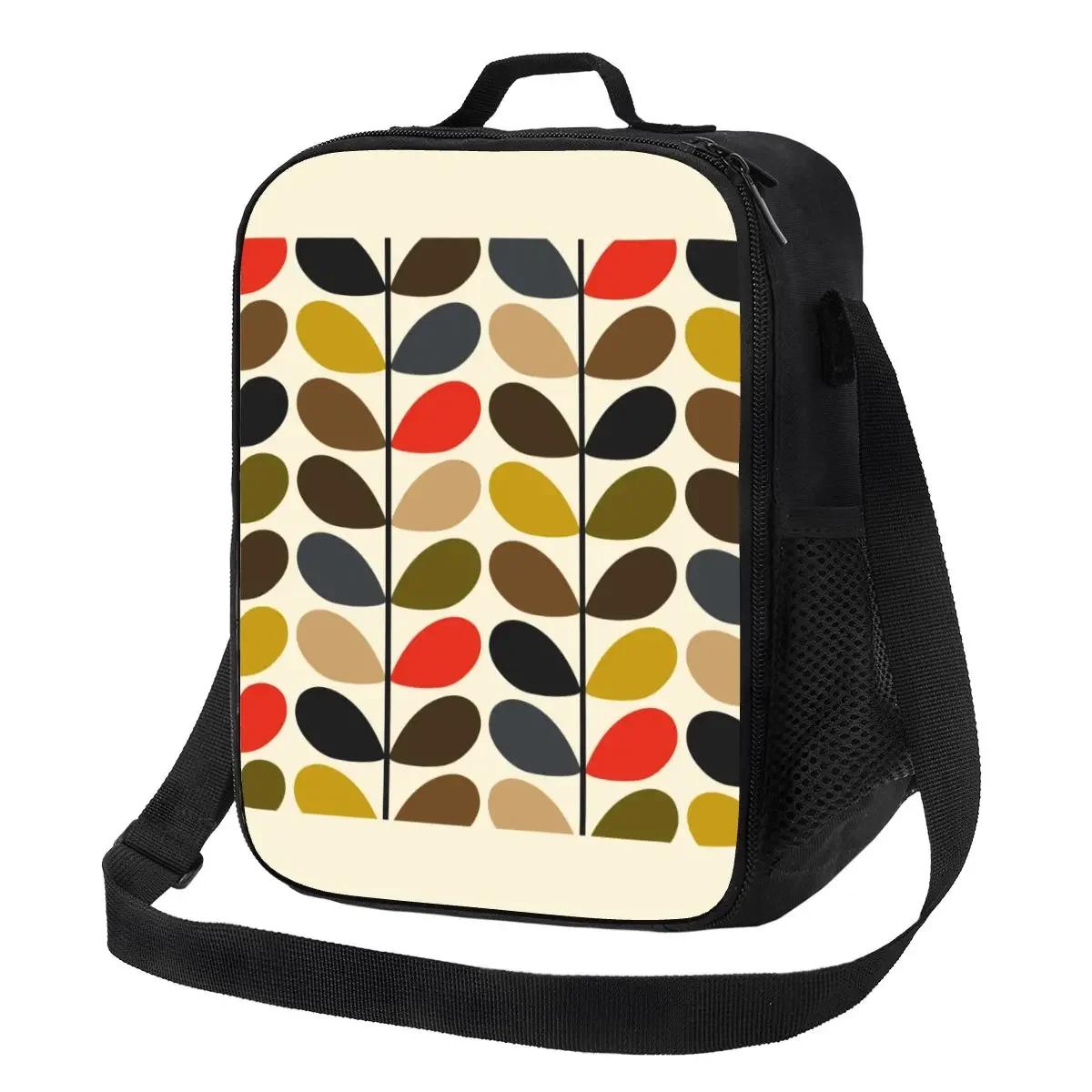 

Багаторазовий ланч-бокс Orla Kiely Abstract Multi Stem для ланчу в стилі середини століття, скандинавський, геометричний, термоізольований для їжі 26.5x20x11.5CM бежевий