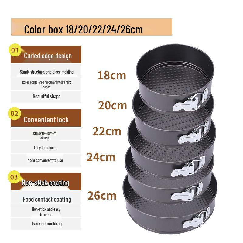 

Набор антипригарных форм для торта в форме сердца, круга и квадрата со съемным дном и застежкой