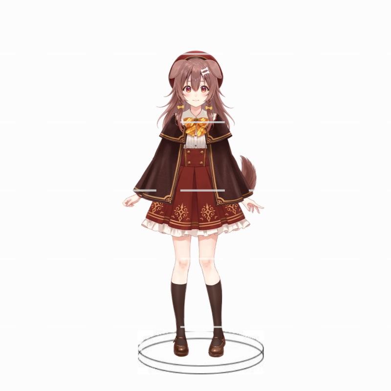 Animation Hololive anchorwoman acrylic insert card white blowing snow summer color festival animation peripheral decoration