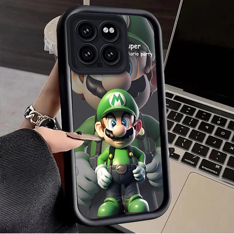 Super M-Marios Bros Case for Xiaomi Mi 14 13 13T 12 12T 11 11T Pro Lite 12X 12S POCO F6 F5 X5 X3 NFC Soft Silicone Cover Funda