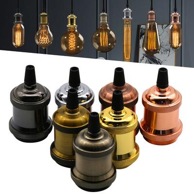 Moderne Aluminium-Pendelleuchten, E27-Lampenfassung, 110 V, 220 V, LED-Leuchten, Glühlampen, Vintage-Retro-Edison-Glühbirne, Dekor zum Aufhängen