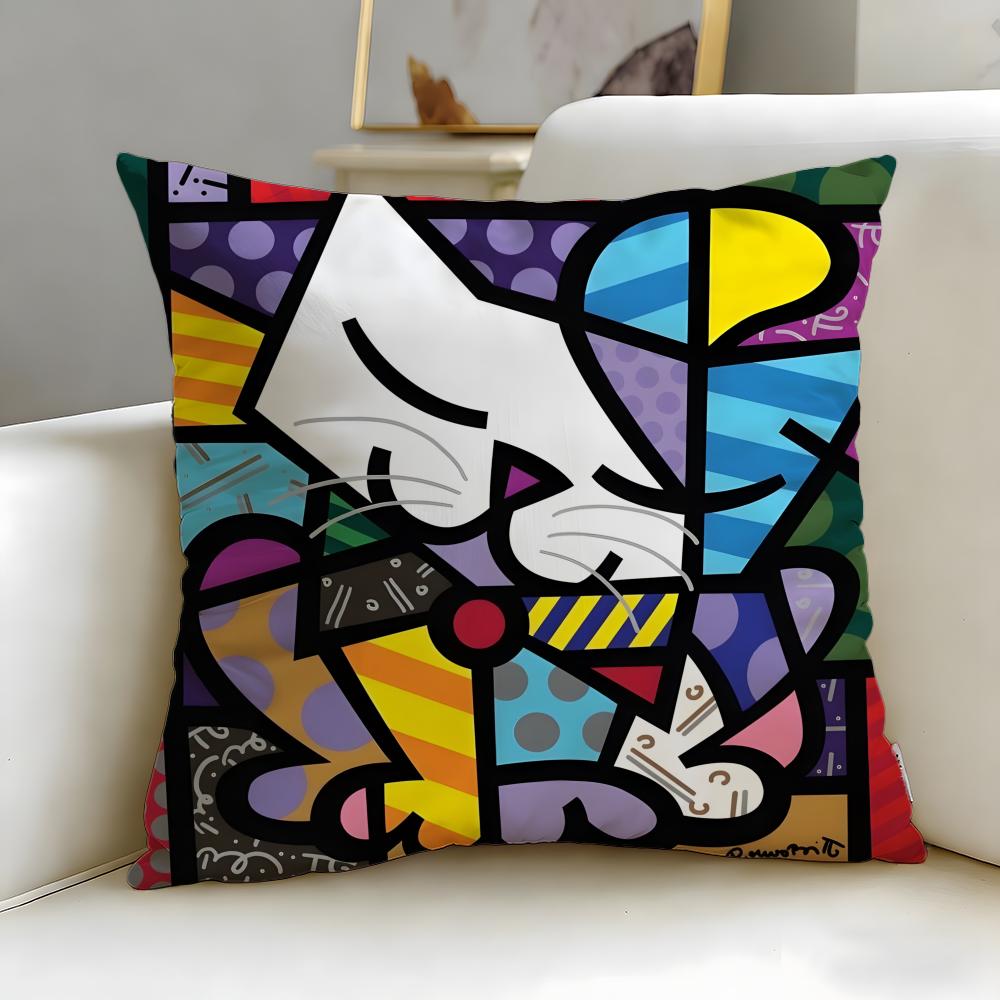Classic Art Print Pillow Cover, Soft & Comfortable Washable, Multi-Use Cushion Cover For Sofa, Bedroom, Travel & Office