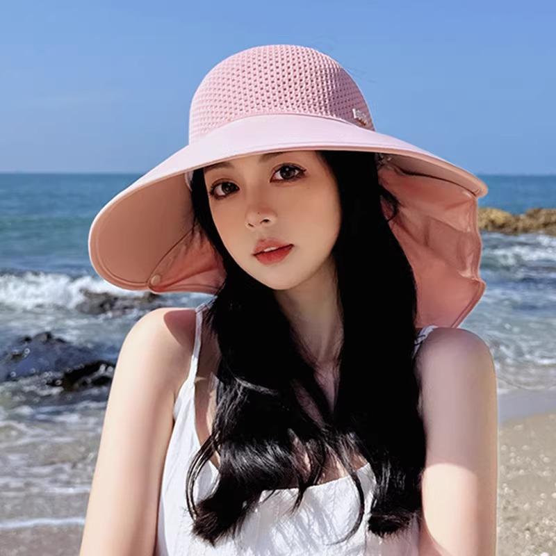 Sunscreen Hat Women's Summer Eaves Cycling Can't Blow Over Hat UV Protection Sun Hat Shawl Neck Protection Sun Hat