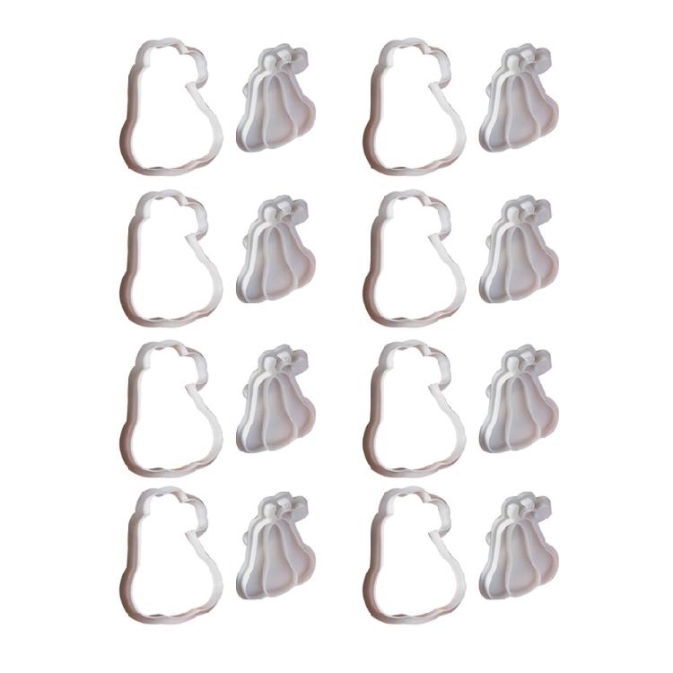 8PCS Cookie Molds Halloween Biscuit Moulds Biscuit Molding Cats Shape Kitchen Baking Supplies Dough Moulds for Cookie