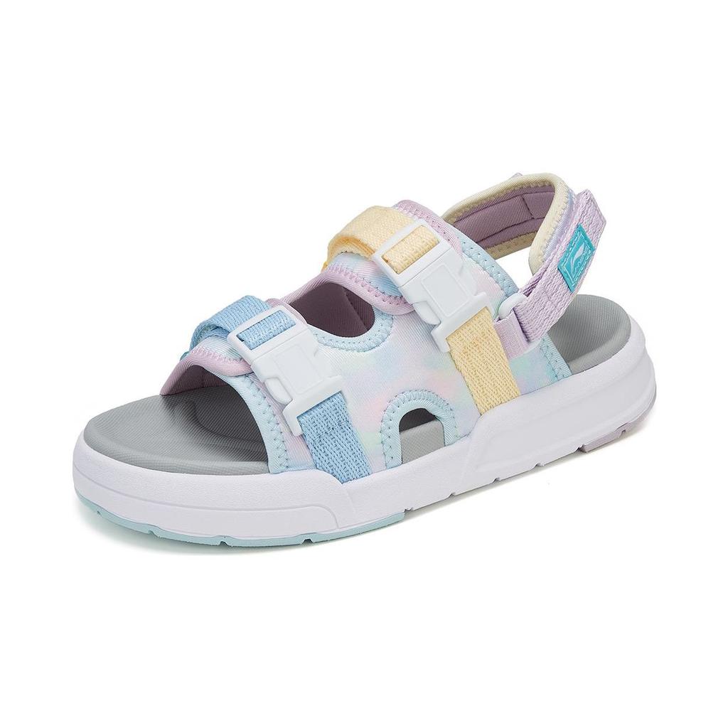 Li Ning Comfortable Non-Slip Durable Childrens Sandals Kids Footwear Blue Yellow Purple YKUT020-2