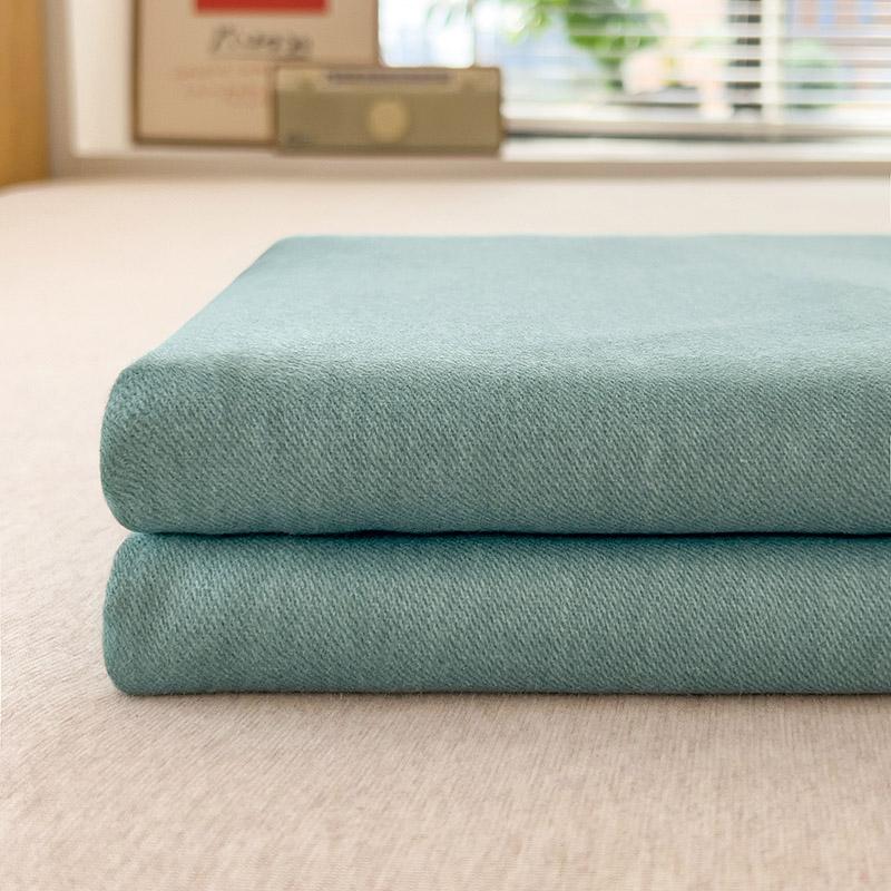 Neues Baumwoll-Bettlaken, gebürstet, weich und atmungsaktiv, hautfreundlich, Einzelbett, Spannbettlaken, XL 245x250cm